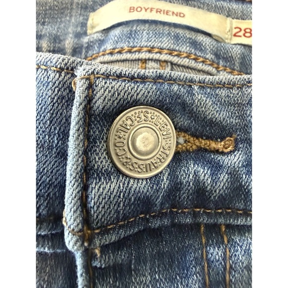 Levis Jeans Womens Size 28 Blue High Rise Boyfriend Denim - Picture 4 of 11
